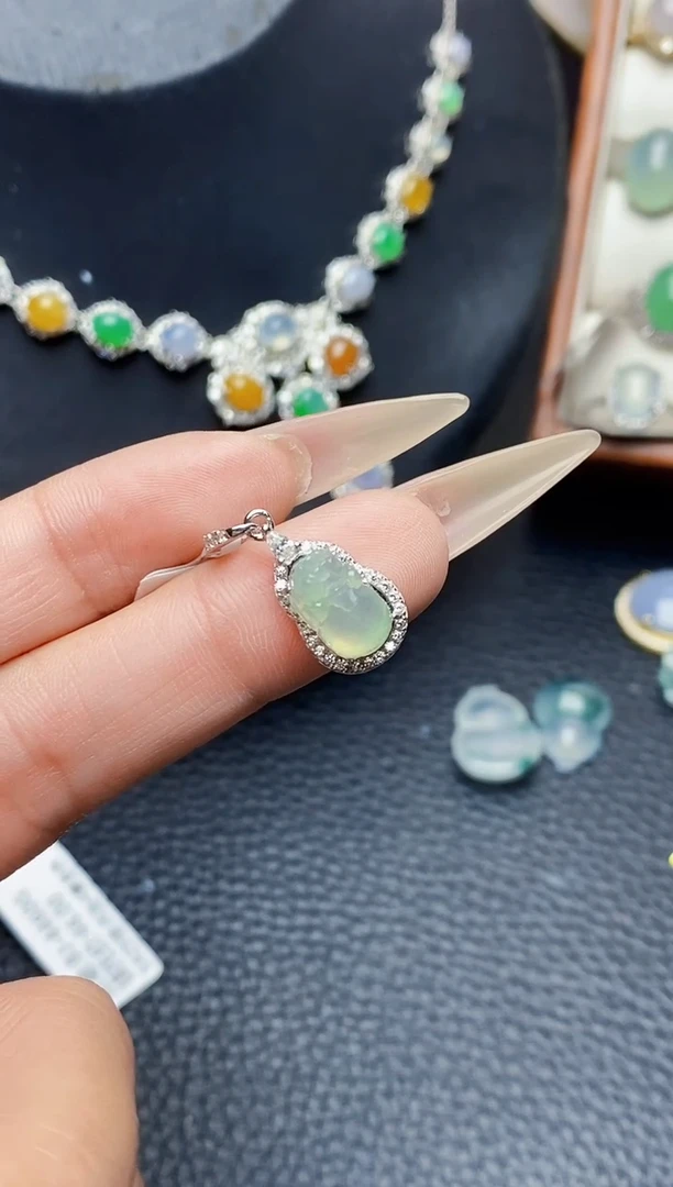 银S925镶嵌戒指翡翠2115