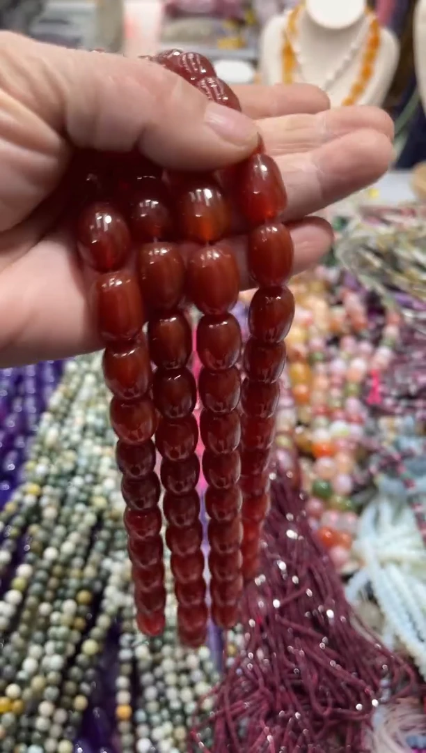 未镶嵌玛瑙/玉髓珠宝半成品一条