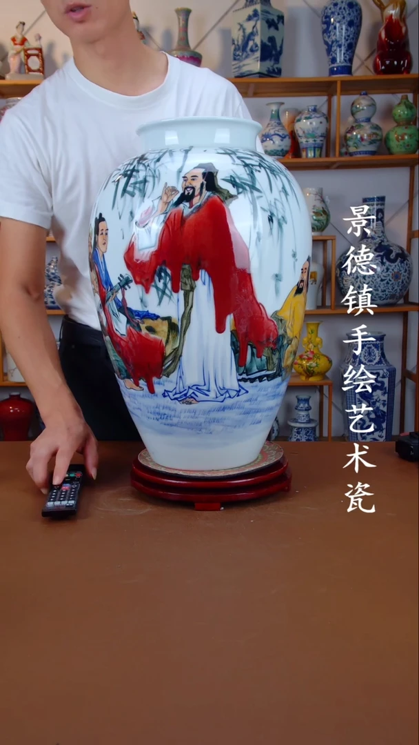 摆件景德镇手工手绘陶瓷摆件57