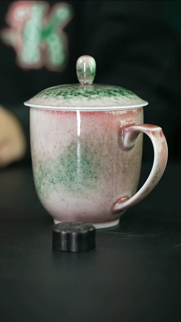 杯逗***7庐陵昱西四字篆款办公杯（076号）