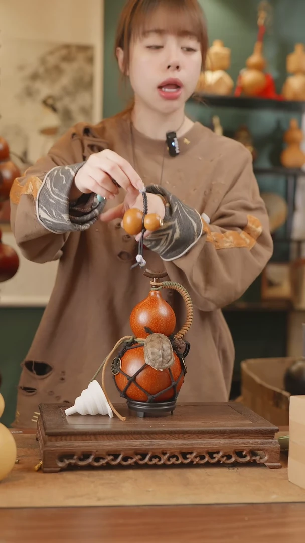 【闪购商品】9号精品天然大漆工艺防渗内胆酒葫芦~