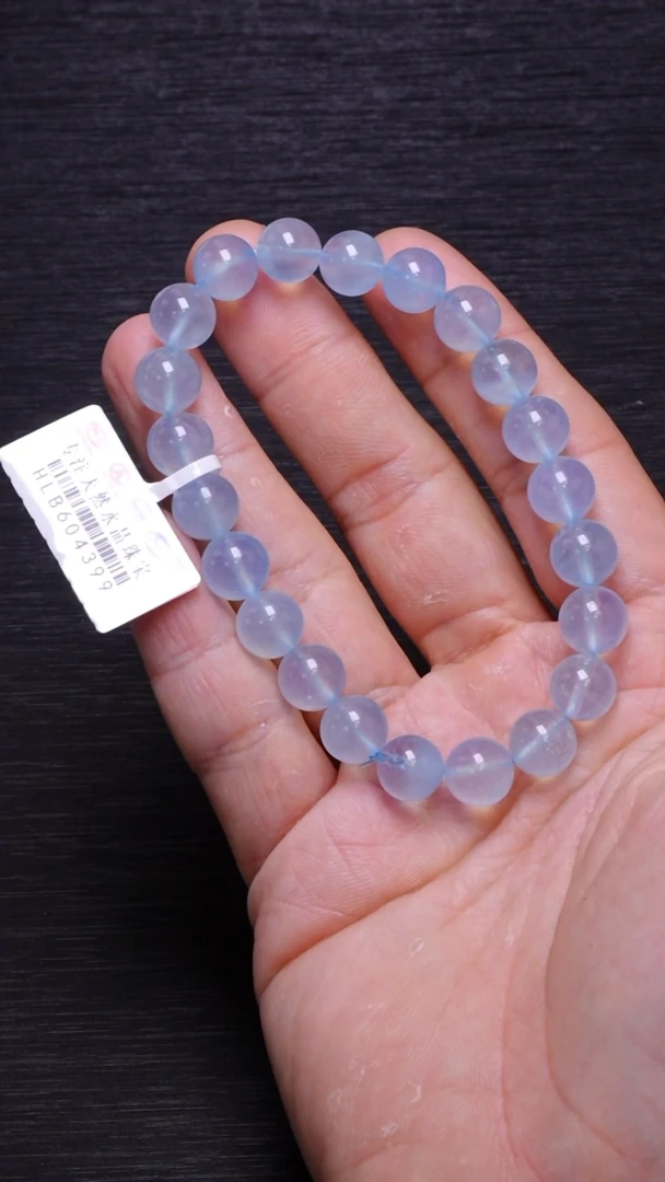 【闪购商品】海蓝宝石手串未镶嵌Q074海蓝宝单圈8mm