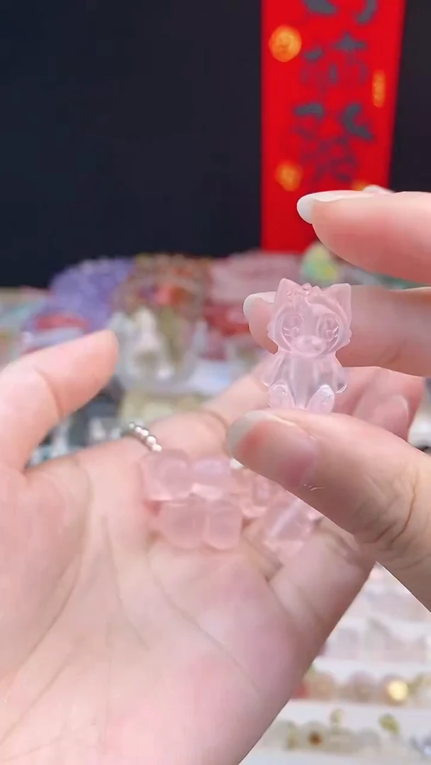 【闪购商品】水晶配件未镶嵌粉水晶宁那辈儿一个装