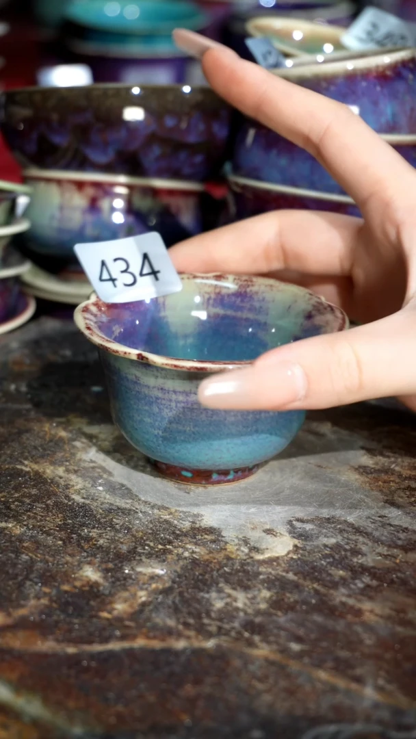 摆件精品窑变钧瓷茶器