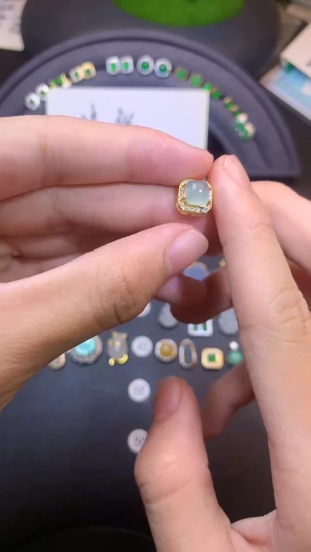 吊坠(不含链)银S925镶嵌翡翠1