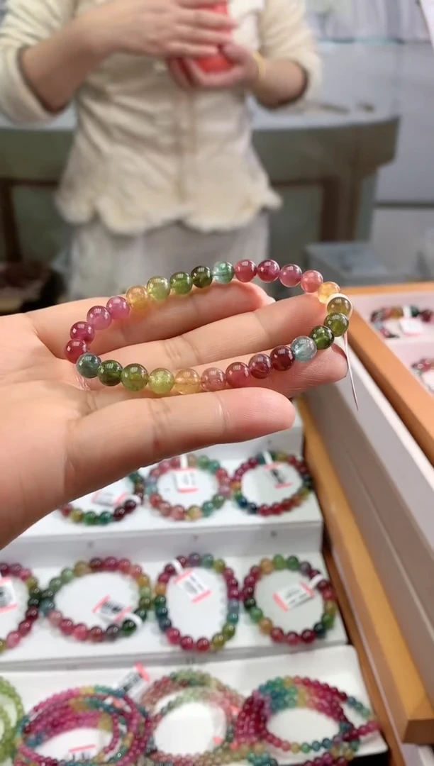 【闪购商品】碧玺手串未镶嵌多样性发一条