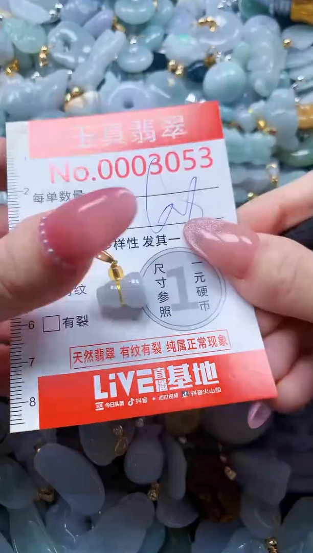 翡翠未镶嵌吊坠(不含链)3053
