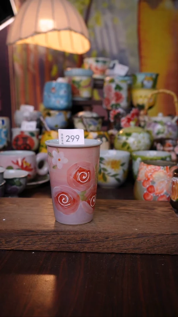 杯子泥垚手作 景德镇手工手绘陶瓷器物