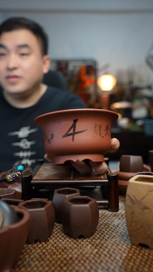 紫砂花盆長木軒精品紫砂