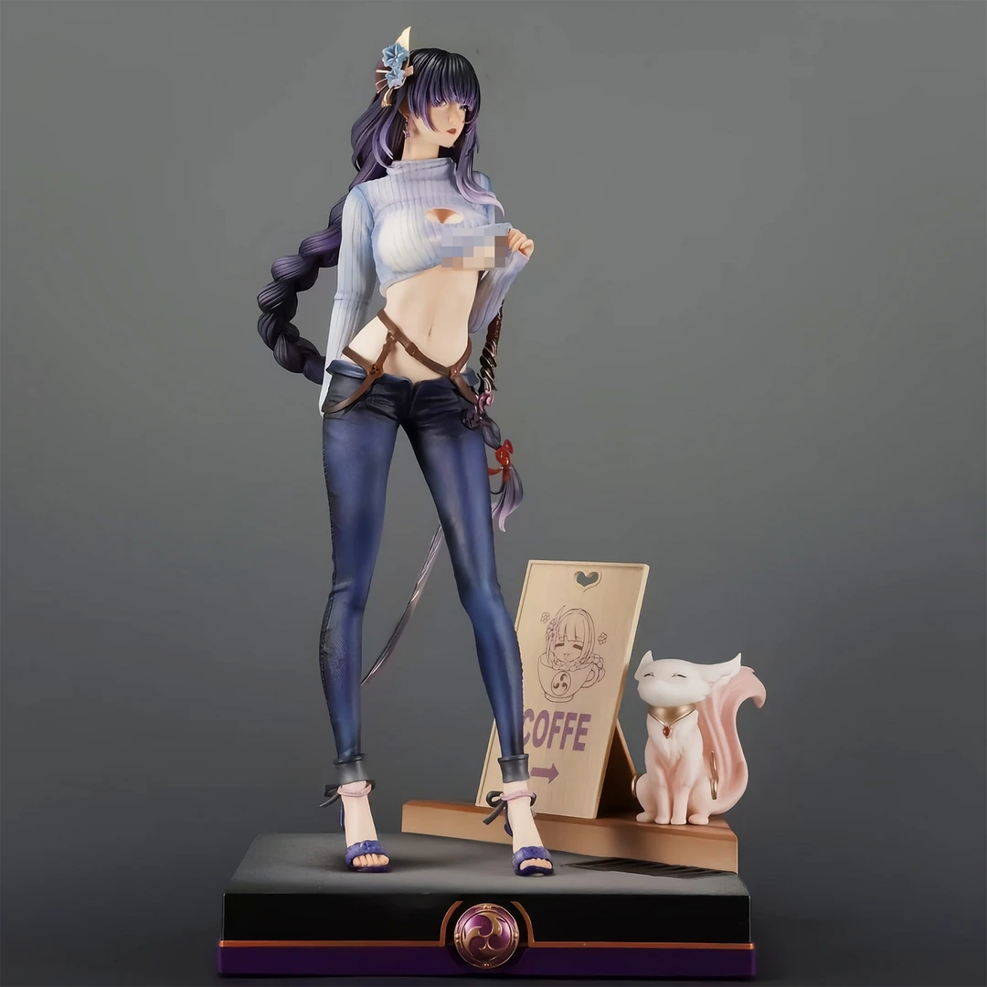 二次元动漫手办高冷御姐雷电将军景品摆件站姿美少女机箱装饰品