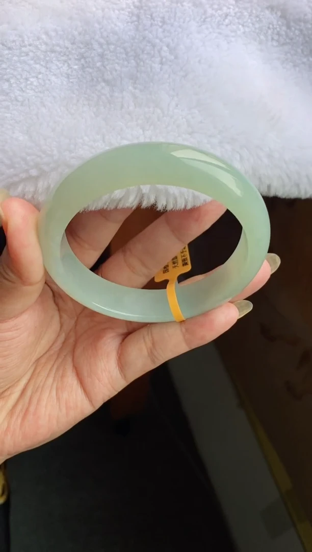 翡翠手镯未镶嵌（十星强推）冰胶晴水绿18号