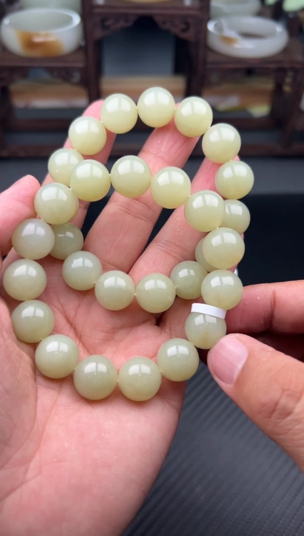未镶嵌手串和田玉若羌微色差卡14多样发货拍一发一mk