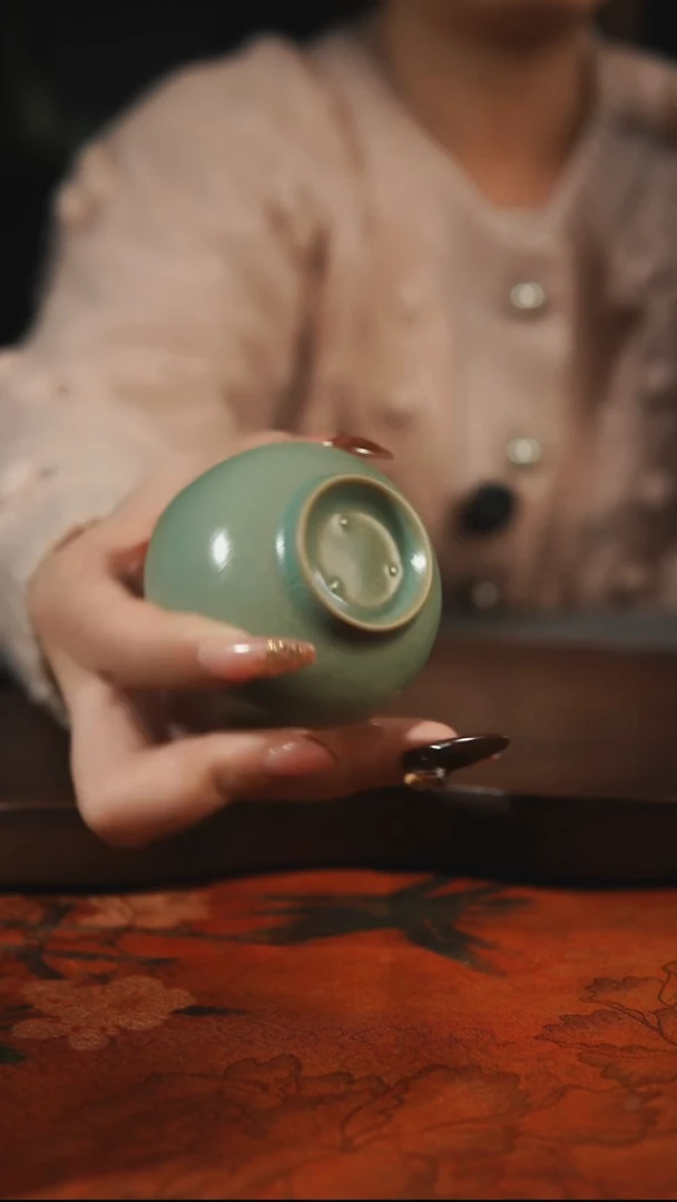 杯子瓷l****a汝州原产地原矿仿古老釉q