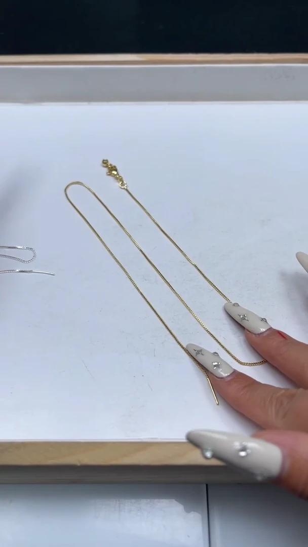 合金散珠玛瑙/玉髓D725 万能项链 金色2条6.8元