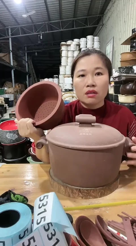 陶紫砂大蒸屉+4.5弯耳原陶锅