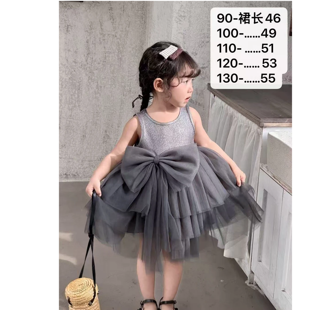 女童夏季连衣裙 纱裙