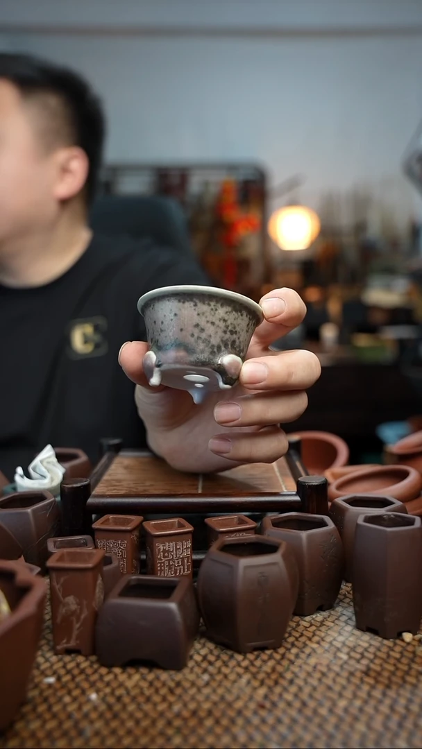 紫砂花盆長木軒精品紫砂