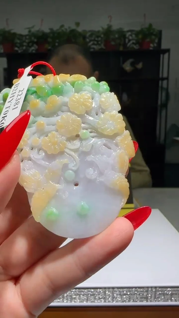 【闪购商品】翡翠颈饰未镶嵌天然翡翠A货吊坠