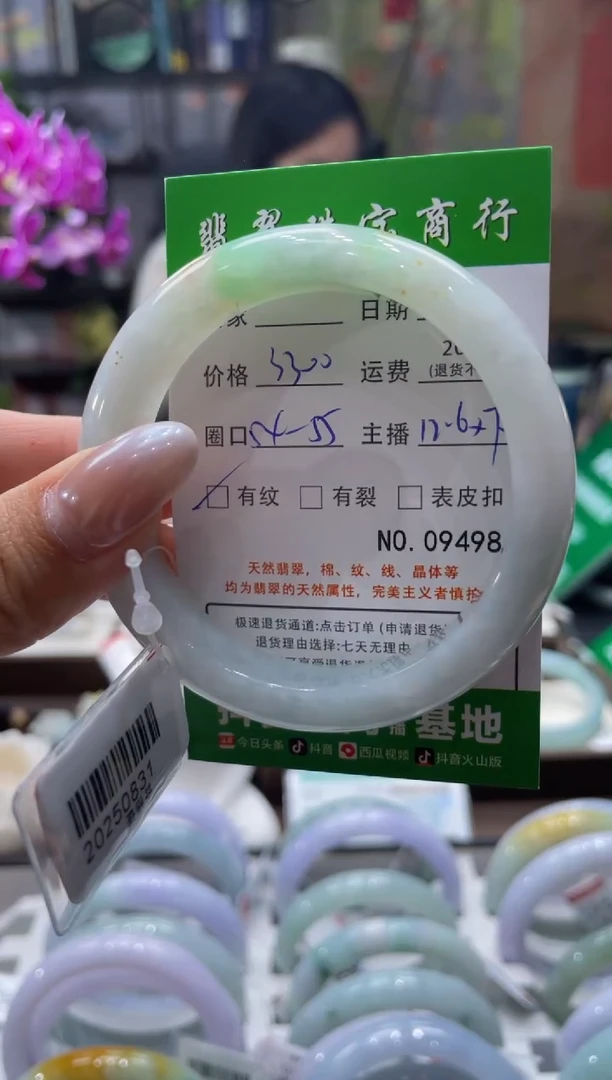未镶嵌手镯翡翠9498***