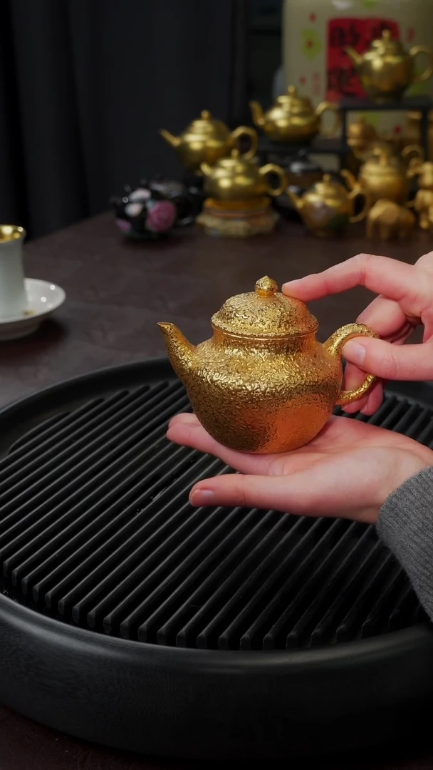 【闪购商品】杯【宜景窑鎏金】秋水金壶