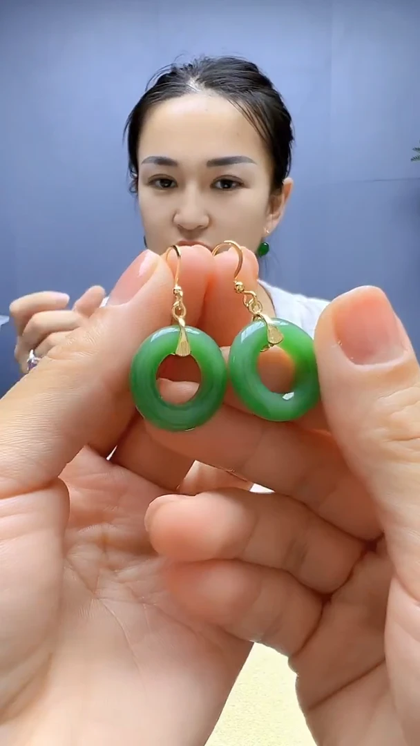 颈饰14K金镶嵌和田玉随昔diy颈饰