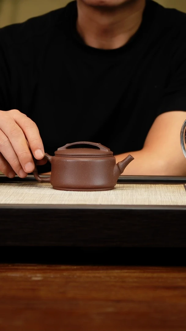 茶壶紫砂四底竹韵