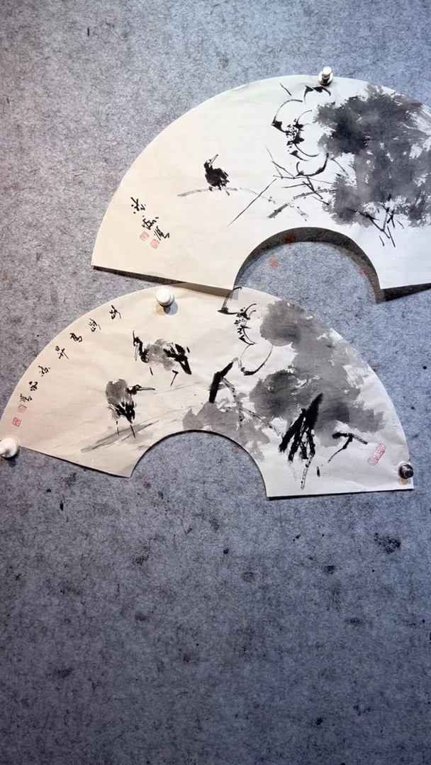 国画吹****茶张自学水墨国画37
