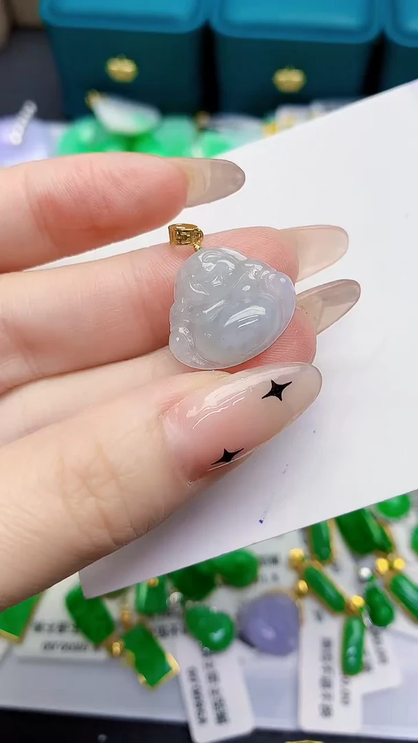 颈饰未镶嵌翡翠缅甸天然翡翠A货