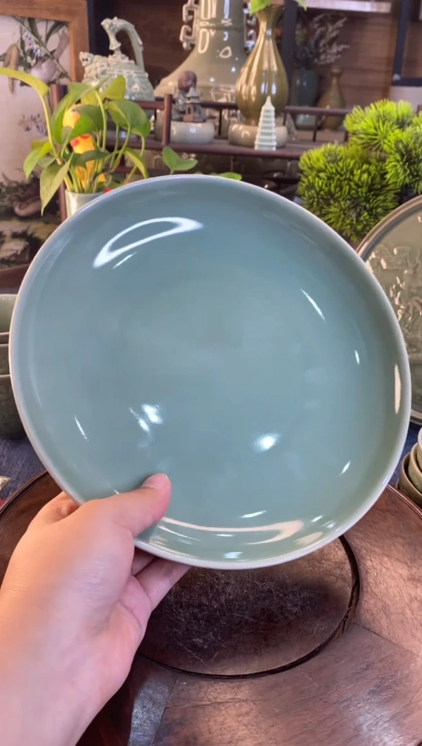 8.5英寸b000002素面盘1只微瑕