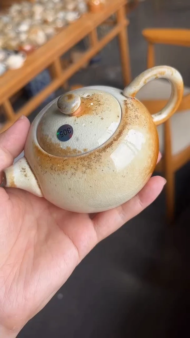 壶305号容量150-160ML高白泥 仿手工壶