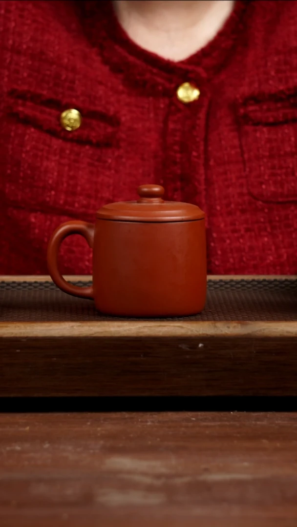 茶壶紫砂朱泥盖杯200CC