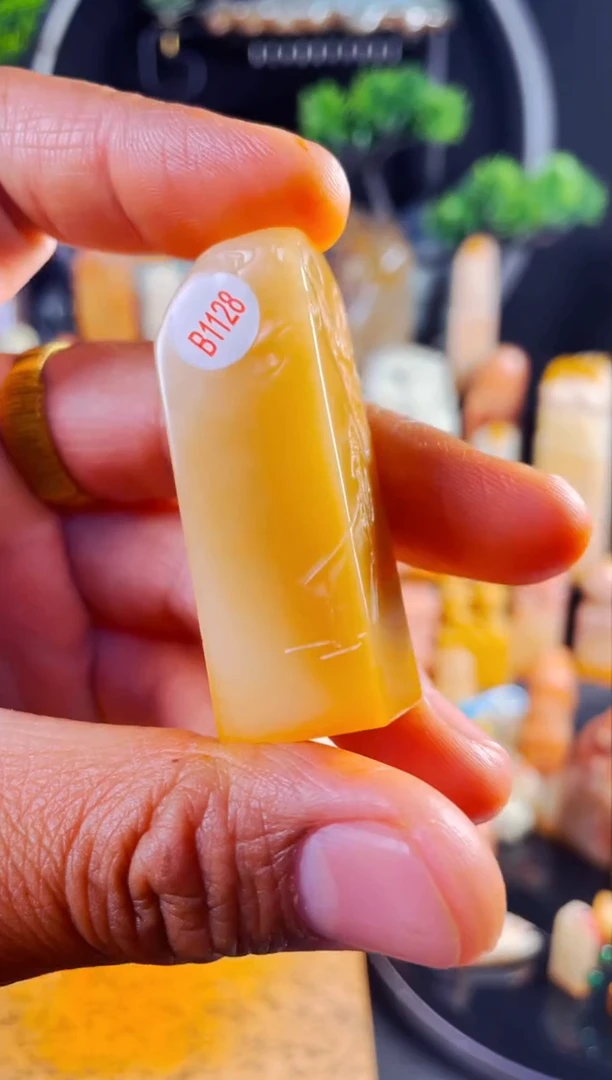 寿山石印石手工篆刻《永受嘉福》