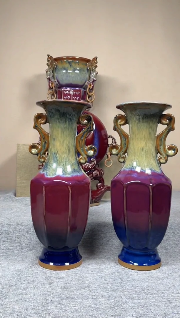 摆件神垕钧瓷收藏工艺品