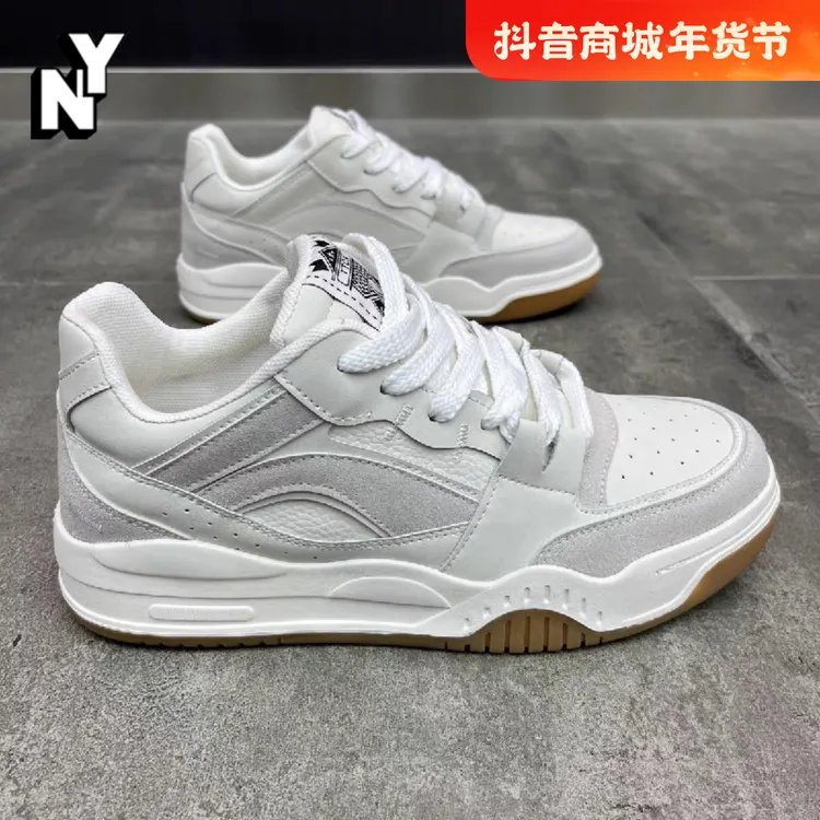 NY2025时尚潮牌厚底增高老爹鞋男冬季新款透气布面时尚包底低帮靴