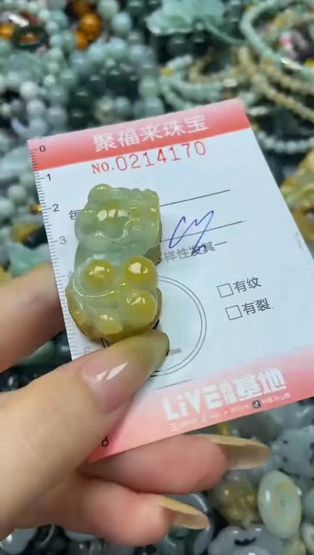 翡翠挂件未镶嵌闪购0214170