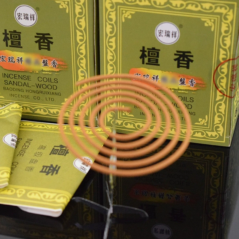 宏瑞祥天然檀香盘香家用室内香薰高级净化空气卧室卫生香熏香