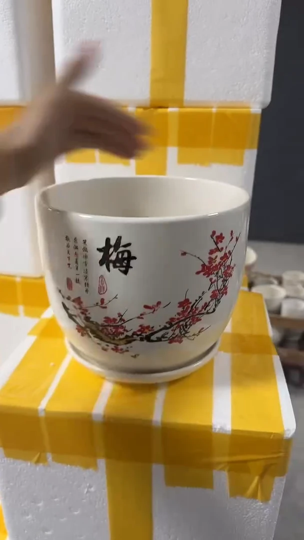 高温陶瓷花盆+E514