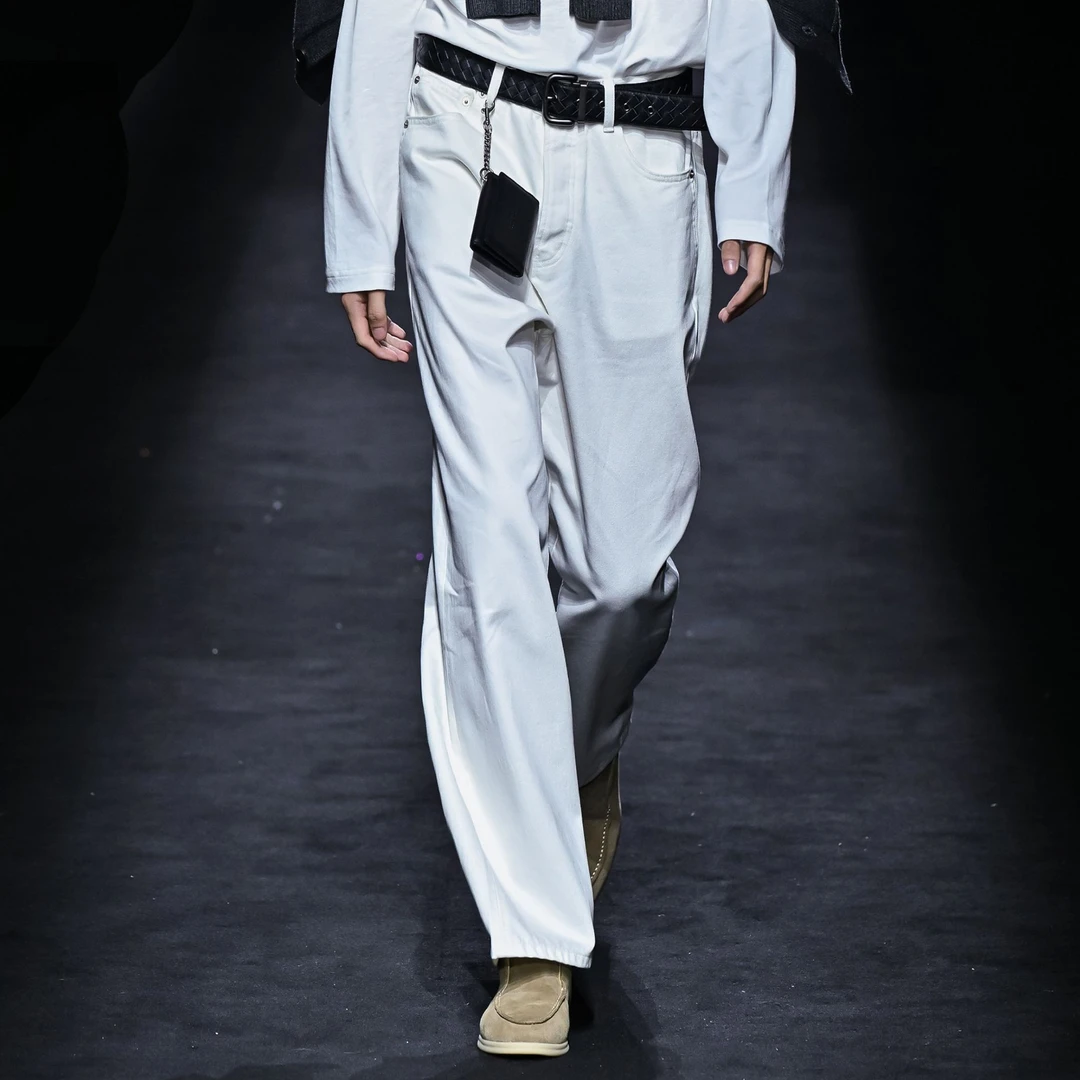 SEEALSO 24FW秀款『高级感白牛』直筒休闲百搭男女款牛仔裤LD4274