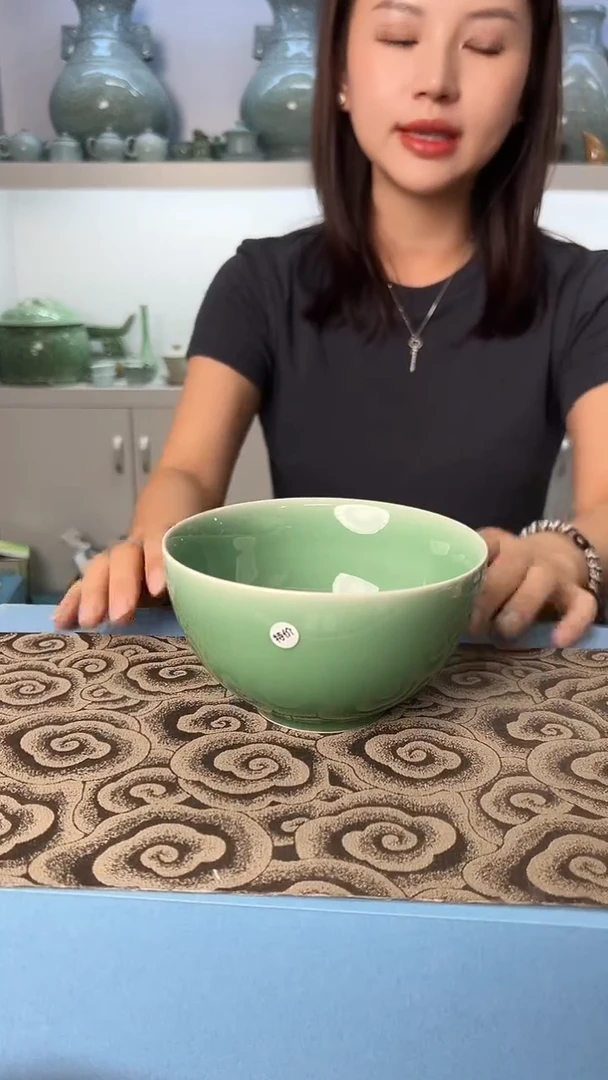 龙泉云间青瓷小米茶器