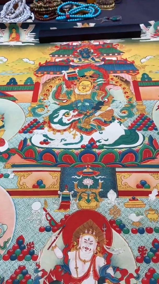 卷轴画王姬藏传非遗珍品