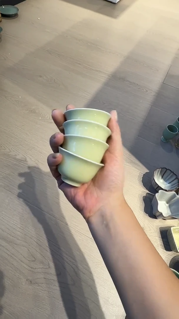 青瓷手工茶器包邮不带礼盒