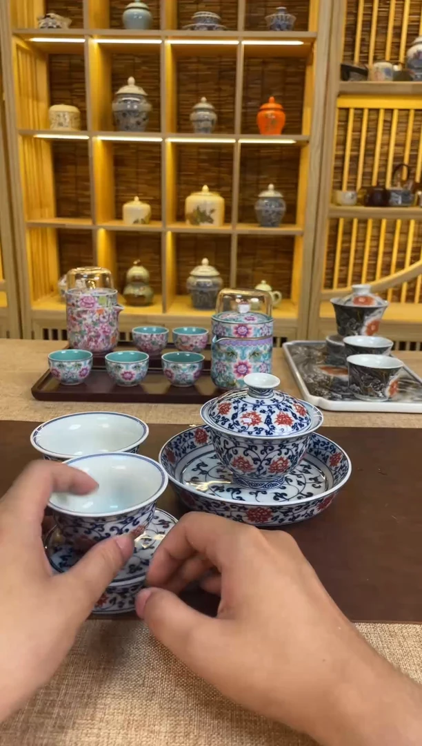 其他@@@@@@斗彩釉里红三才