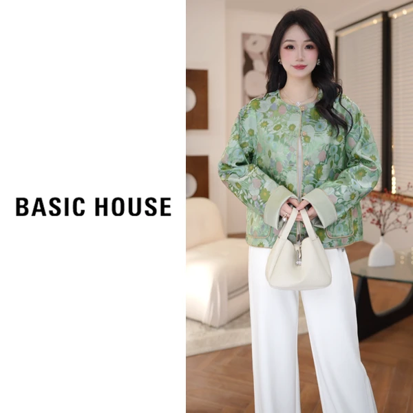 Basic House/百家好欧若新中式国风短款外套B1195B5G722