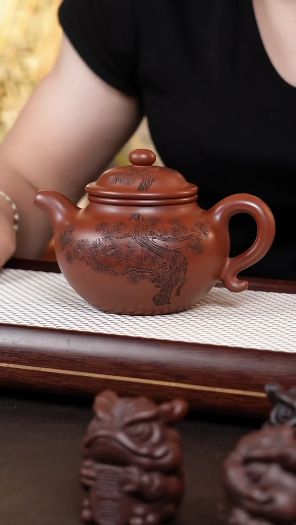 茶壶紫砂紫砂莲子壶