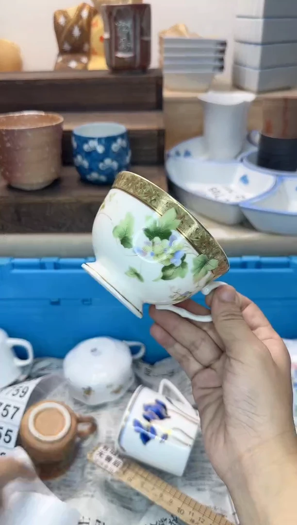 茶杯紫砂风****9107淘艺中古瓷器全场满18元包邮