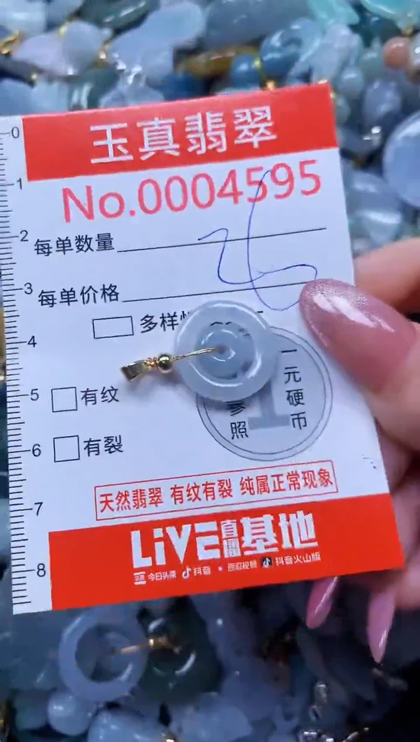 翡翠未镶嵌吊坠(不含链)4595