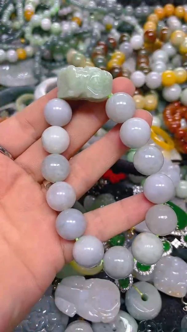 颈饰未镶嵌翡翠14mm/ G /翡翠A货，一件也是批发价
