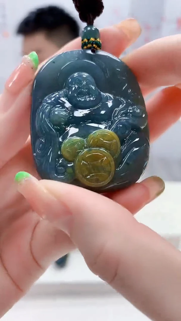 未镶嵌定制翡翠5028ry-毛货挂件79
