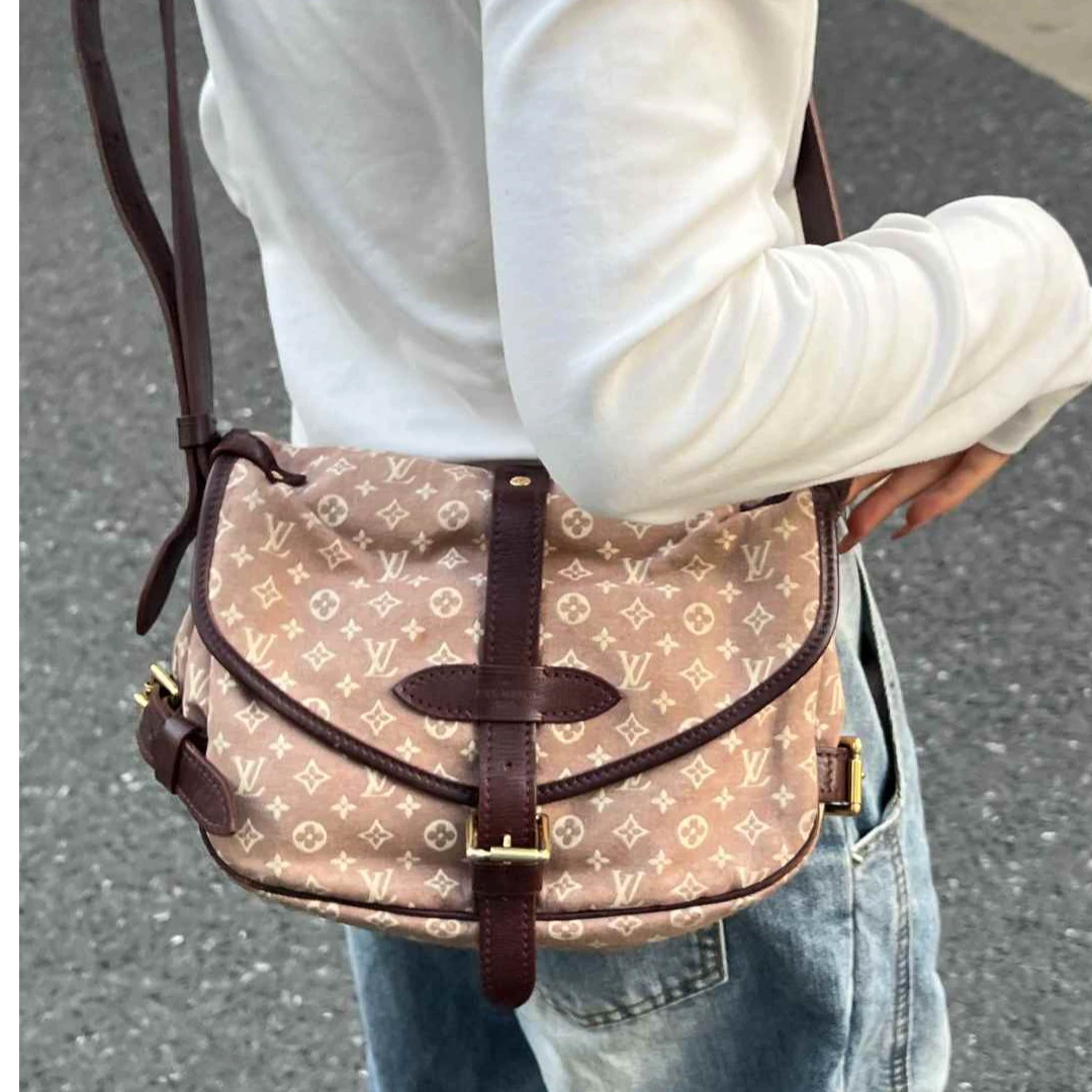 95新 LouisVuitton/路易威登 单宁中古 mini双子星斜挎包