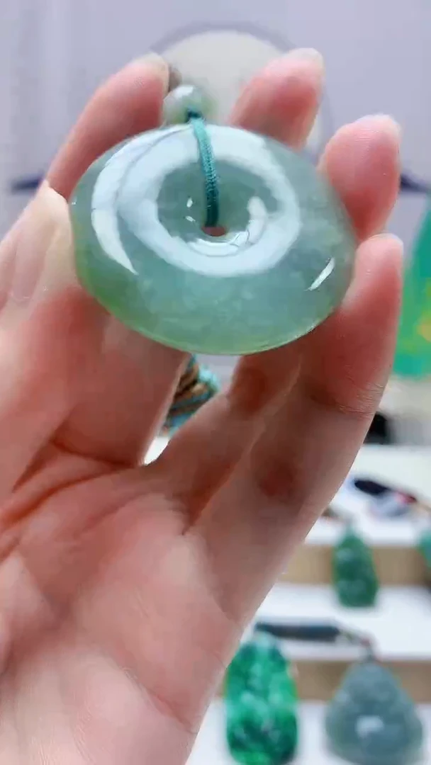 未镶嵌定制翡翠4852zm-毛货挂件扣子40
